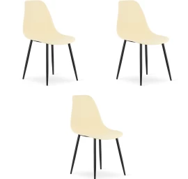 Wat Kėdė Kreminė / Juodos Kojos X 3