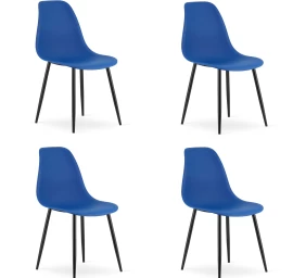 Wat Kėdė Mėlyna / Kojos Juodos X 4