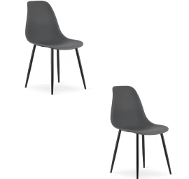 Wat Kėdė Tamsiai Pilka / Kojos Juodos X 2