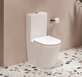 WC Elegant RimOff Kombi set, baltas