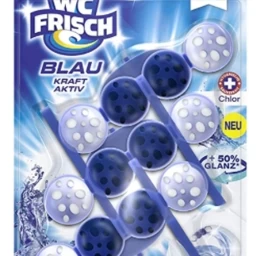 Wc Frisch, Kraft Aktiv, Mėlyna, Tualeto Valymo Pakaba, 3 Dalys (vokietijos Produktai).