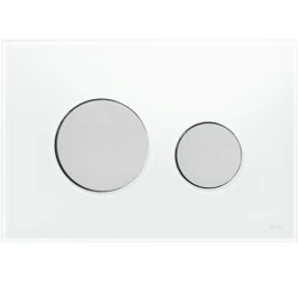 WC nuleidimo klavišas TECEloop, baltas stiklas/matinis chromas 9240659