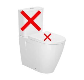 WC pastatomas unitazas Jika CUBITO STYLE, be bakelio ir dangčio, baltas H8244210002311