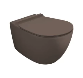 WC puodas pakabinamas VIGNONI Rimless 56*36,5 cm, tvirtinimai VI18/F85 MOKA MATT