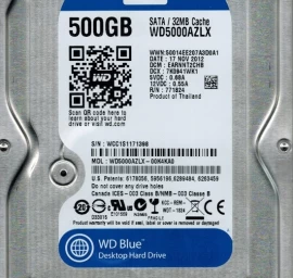 Wd Blue 3.5 500 Gb Wd5000azlx (500 Gb /3.5&amp;quot; /7200rpm )