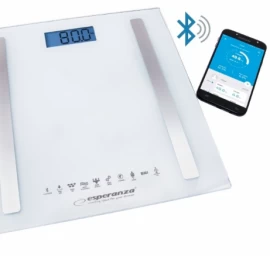 Weighing scale with bluetooth function Esperanza B.FIT EBS016W (white color)