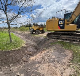 Excavation and cleaning of ditches