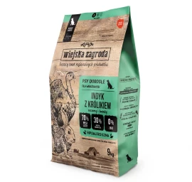 WIEJSKA ZAGRODA Turkey with Rabbit S dry dog food 9kg