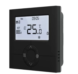 WiFi grindinio šildymo termostatas V30i vandeniu šildomoms grindims - Juoda