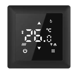 WIFI termostatas vandeniu šildomoms grindims V650i - Juoda