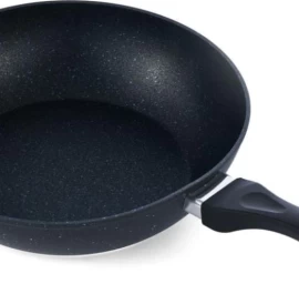 WOK aliuminio keptuvė, nelimpančia danga 30x8cm HR-BET-ROCA30W HEINNER
