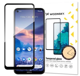 Wozinsky Itin Tvirtas full Glue Viso Ekrano Grūdintas Stiklas Su case Friendly Nokia 5.4 Rėmeliu, Juodas Wozinsky Itin Tvirtas full Glue Viso Ekrano Grūdintas Stiklas Su case Friendly Nokia 5.4 Rėmeliu, Juodas