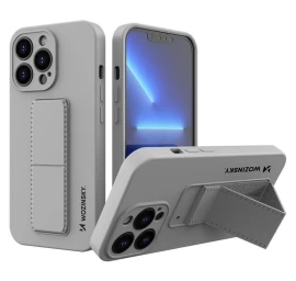 Wozinsky Kickstand Case Silikoninis Dėklas Iphone 13 Mini Pilkas