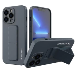 Wozinsky Kickstand Case Silikoninis Dėklas Iphone 13 Mini Tamsiai Mėlynas