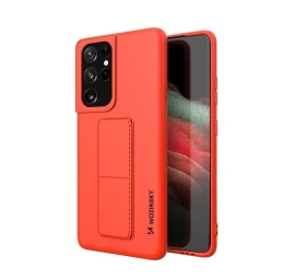 Wozinsky Kickstand Case Silikoninis Dėklas Su Stovu Samsung Galaxy S21 Ultra 5g Raudonos Spalvos Wozinsky Kickstand Case Silikoninis Dėklas Su Stovu Samsung Galaxy S21 Ultra 5g Raudonos Spalvos