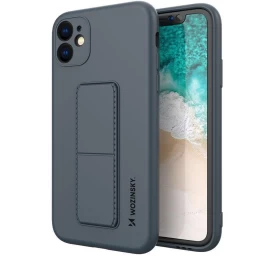 wozinsky Kickstand Silikoninis Dėklas iphone 11 Pro Tamsiai Mėlynas