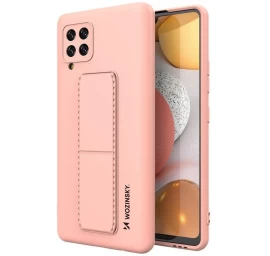 Wozinsky Kickstand Silikoninis Dėklas Samsung Galaxy A42 5g Rožinės Spalvos