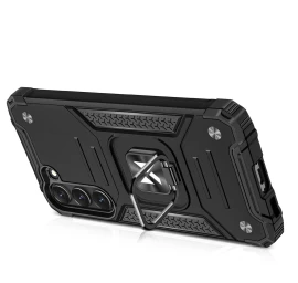 Wozinsky Ring Armor Dėklas Samsung Galaxy S23+ šarvuotas Dėklas Magnetinis Laikiklis žiedas Juodas Wozinsky Ring Armor Dėklas Samsung Galaxy S23+ šarvuotas Dėklas Magnetinis Laikiklis žiedas Juodas