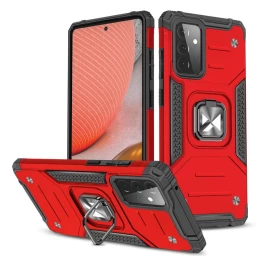 Wozinsky Ring Armor Hibridinis šarvuotas Dėklas + Magnetinis Laikiklis Samsung Galaxy A72 4g Raudonas Wozinsky Ring Armor Hibridinis šarvuotas Dėklas + Magnetinis Laikiklis Samsung Galaxy A72 4g Raudonas