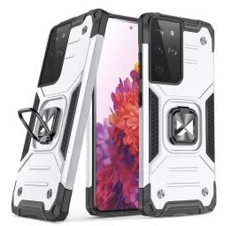Wozinsky Ring Armor Hibridinis Tvirtas Dėklas + Magnetinė Atrama Samsung Galaxy S22 Ultra Sidabrinis Wozinsky Ring Armor Hibridinis Tvirtas Dėklas + Magnetinė Atrama Samsung Galaxy S22 Ultra Sidabrinis
