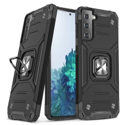 Wozinsky Ring Armor šarvuotas Hibridinis Dėklas + Magnetinis Laikiklis Samsung Galaxy S22+ (s22 Plus) Juodas