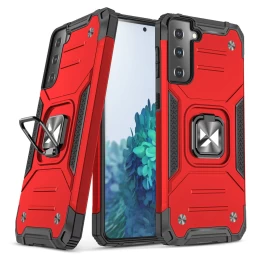 Wozinsky Ring Armor Tough Hybrid Case Cover + Magnetinis Laikiklis, Skirtas Samsung Galaxy S22+ (s22 Plus), Raudonas