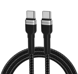 Wozinsky Wnbcc1 Usb-c / Usb-c Pd 65w 1 M Ilgio Kabelis - Juodas