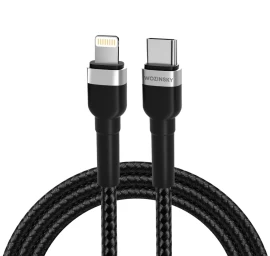 Wozinsky Wnbcl1 Lightning / Usb-c Pd 30w Kabelis 1 M - Juodas