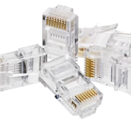 Wtyk RJ45 kat.6 UTP Alantec przezroczysty 100szt.