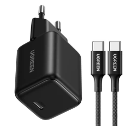 X513 Gan Usb-c Tinklo įkroviklis 30 W Su 1 M Ilgio Usb-c Kabeliu - Juodas