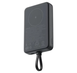 Xiaomi 33W Magnetic Išorinė baterija (Power Bank) 10000mAh, integruotas kabelis, Pilka