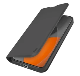 xiaomi Redmi Note 15 Pro Dėklas Su Atvartu, Skirtas wallet Smooth - Juodas