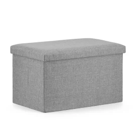 Xl Sulankstomas Pufas - 60x38x38cm Pilkas