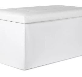 Xxl Sulankstomas Pufas Su Sagomis - 80x40x40 Cm, Eko Oda, Baltas
