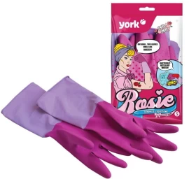 York, Kvepiančios Guminės Pirštinės Rosie, M Dydis, 1 Pora.