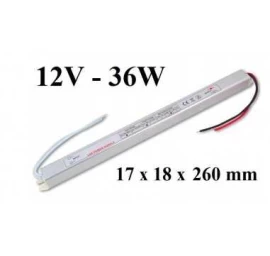 Ypač siauras 36W - 12V - LED maitinimo šaltinis