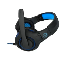 Žaidimo Ausinės Qware Gaming Oakland Gaming Headset, juoda/mėlyna (Ekspozicinė prekė)
