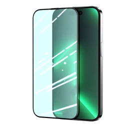 žalias Grūdintas Stiklas iphone 14 Plus Su anti Blue Light Filtru Visam Ekranui knight