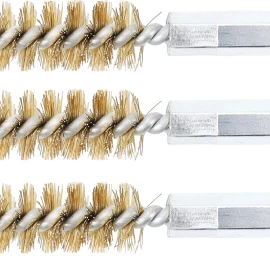 Žalvariniai šepečiai vamzdeliams | 11 mm | 6,3 mm (1/4) | 3 vnt. (3078-11-M)