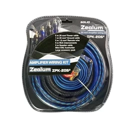 ZEALUM, ZPK-20S2 laidų rinkinys garso stiprintuvui, 20mm²
