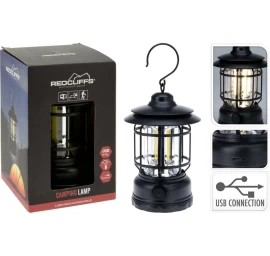 žibintuvėlis Stovyklavimo žibintas Juodas 18cm įkrovimo Usb Redcliffs