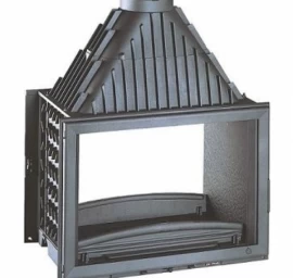 Židinio kapsulė, ugniakuras INVICTA 800 su dviem fasadais, 15kW