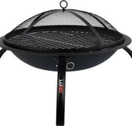 Židinys / laužavietė / grilis | nešiojamas | juodas plienas | 56 cm (99701)