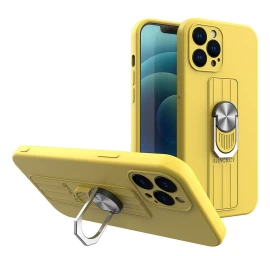 žiedinis Dėklas Silikoninė įmautė Su Pirštų Laikikliu Ir Stovu Iphone 11 Pro Geltonos Spalvos žiedinis Dėklas Silikoninė įmautė Su Pirštų Laikikliu Ir Stovu Iphone 11 Pro Geltonos Spalvos