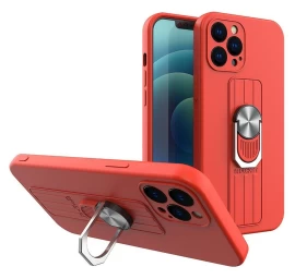 žiedinis Silikoninis Dėklas Su Pirštų Laikikliu Ir Stovu, Skirtas xiaomi Poco M4 Pro 5g, Raudonas žiedinis Silikoninis Dėklas Su Pirštų Laikikliu Ir Stovu, Skirtas xiaomi Poco M4 Pro 5g, Raudonas
