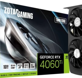 Zotac Geforce Rtx 4060 Ti Twin Edge 16 Gb Gddr6 (zt-d40620e-10m) Vaizdo Plokštė