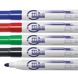 Žymeklių baltai lentai rinkinys Forpus, 1-3 mm, apvali galvutė, 4 spalvos