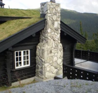 Norvegiško kampo rąstiniai namai