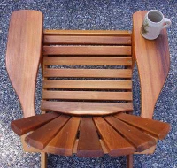 Ąžuolinis krėslas iš sausos medienos