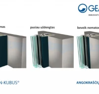 Moderni plastikinių langų ir durų sistema GEALAN-KUBUS®